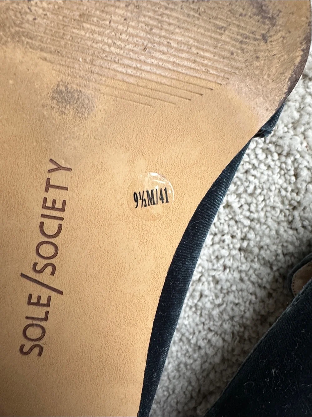 Sole Society Teal Velvet Pointed Loafers